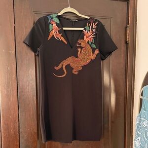 NWOT Zara LBD Jaguar Black Dress
